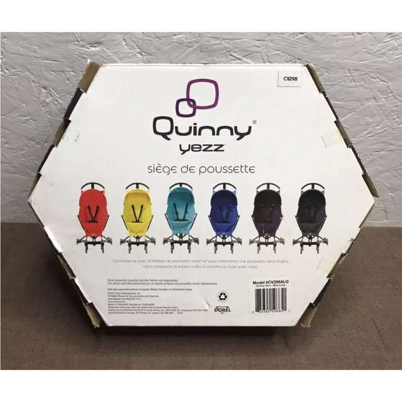 QUINNY Yezz Stroller Seat Cover BLUE LOOP #CV298ALQ w/ Booklet - Picture 6 of 12